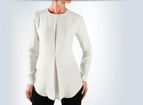 Collarless Blouse