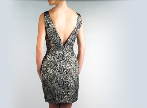 Deep Brocade Dress