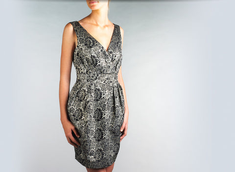 Deep Brocade Dress